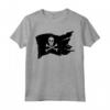 Maglietta con Teschio e Bandiera Pirata Jolly Roger Crossbones - T-shirt Pirati Divertente da Donna e Uomo