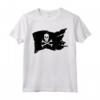 Maglietta con Teschio e Bandiera Pirata Jolly Roger Crossbones - T-shirt Pirati Divertente da Donna e Uomo
