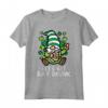 St Patrick Lucky Gnome Peace Funny Paddys Pattys Day Papà Uomini Maglietta - Regalo divertente per Giorno di San Patrizio - Costume Irlandese