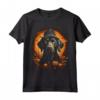 Piccolo Munsterlander Pointer Dog Halloween Graphic Tees Maglietta - Divertente T-shirt Grafica Vintage per Halloween - Ideale per Uomini, Donne e Bambini