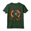 Piccolo Munsterlander Pointer Dog Halloween Graphic Tees Maglietta - Divertente T-shirt Grafica Vintage per Halloween - Ideale per Uomini, Donne e Bambini