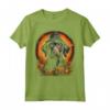 Piccolo Munsterlander Pointer Dog Halloween Graphic Tees Maglietta - Divertente T-shirt Grafica Vintage per Halloween - Ideale per Uomini, Donne e Bambini