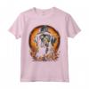 Piccolo Munsterlander Pointer Dog Halloween Graphic Tees Maglietta - Divertente T-shirt Grafica Vintage per Halloween - Ideale per Uomini, Donne e Bambini