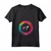 Donna Tie Dye - Piccolo Puntatore Munsterlander - T-shirt per Mamma e Papà Amanti degli Animali Domestici - Regalo di Natale o Compleanno