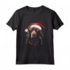 T-shirt con Grafica Natalizia Munsterlander Pointer - Misura Piccola Canotta - Regalo Divertente di Natale per Uomini e Donne