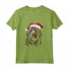 T-shirt con Grafica Natalizia Munsterlander Pointer - Misura Piccola Canotta - Regalo Divertente di Natale per Uomini e Donne