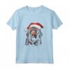 T-shirt con Grafica Natalizia Munsterlander Pointer - Misura Piccola Canotta - Regalo Divertente di Natale per Uomini e Donne