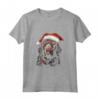 T-shirt con Grafica Natalizia Munsterlander Pointer - Misura Piccola Canotta - Regalo Divertente di Natale per Uomini e Donne