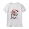 T-shirt con Grafica Natalizia Munsterlander Pointer - Misura Piccola Canotta - Regalo Divertente di Natale per Uomini e Donne