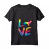 Donna Piccolo Puntatore Munsterlander Tie Dye Love Dog Mom Dad Maglietta - Regalo per Cane - Ideale per Compleanni o Natale