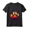 Donna Paw Piccolo Munsterlander Pointer Cane Mamma Papà Uomini Donne Maglietta con Collo a V - Silhouette Paw Dog Sunset - Ideale per Compleanno o Natale