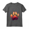 Donna Paw Piccolo Munsterlander Pointer Cane Mamma Papà Uomini Donne Maglietta con Collo a V - Silhouette Paw Dog Sunset - Ideale per Compleanno o Natale