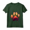 Donna Paw Piccolo Munsterlander Pointer Cane Mamma Papà Uomini Donne Maglietta con Collo a V - Silhouette Paw Dog Sunset - Ideale per Compleanno o Natale