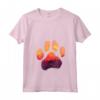 Donna Paw Piccolo Munsterlander Pointer Cane Mamma Papà Uomini Donne Maglietta con Collo a V - Silhouette Paw Dog Sunset - Ideale per Compleanno o Natale