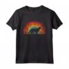 Piccolo Munsterlander Pointer Vintage Rainbow Dog Maglietta - Regalo per Amanti dei Cani - Compleanni, Natale, Ringraziamento
