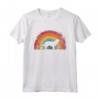 Piccolo Munsterlander Pointer Vintage Rainbow Dog Maglietta - Regalo per Amanti dei Cani - Compleanni, Natale, Ringraziamento