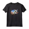 HapTiger Fighter Jet Portrait Logo Maglietta - Officially Licensed Apparel for Aviation Enthusiasts - 19PMTG00023A-002 Included