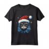 Pixie Bob Cat Christmas Graphic Tee per Uomo Donna - Maglia a Manica Divertente Regalo di Natale