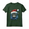 Pixie Bob Cat Christmas Graphic Tee per Uomo Donna - Maglia a Manica Divertente Regalo di Natale