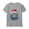 Pixie Bob Cat Christmas Graphic Tee per Uomo Donna - Maglia a Manica Divertente Regalo di Natale