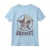 HapTiger Pixar Toy Story Woody Sheriff Badge Maglietta - Officially Licensed Apparel for Fans - Reach for the Sky!