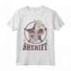 HapTiger Pixar Toy Story Woody Sheriff Badge Maglietta - Officially Licensed Apparel for Fans - Reach for the Sky!