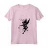 HapTiger Peter Pan Tinker Bell Pixie Dust Silhouette Maglietta con Collo a V - Officially Licensed Disney Apparel for Fans