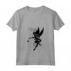 HapTiger Peter Pan Tinker Bell Pixie Dust Silhouette Maglietta con Collo a V - Officially Licensed Disney Apparel for Fans