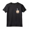 Bere Boba Tea Anytime - Boba Tea Fake Pocket Maglietta per gli Amanti del Tè Boba - Ideale per Regali di Compleanno o Natale