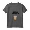 Donna Boba Addict - Funny Bubble Tea Boba Addict Maglietta con Collo a V - Quirky Boba Lover Apparel