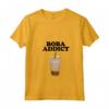 Donna Boba Addict - Funny Bubble Tea Boba Addict Maglietta con Collo a V - Quirky Boba Lover Apparel