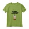 Donna Boba Addict - Funny Bubble Tea Boba Addict Maglietta con Collo a V - Quirky Boba Lover Apparel