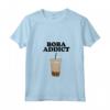 Donna Boba Addict - Funny Bubble Tea Boba Addict Maglietta con Collo a V - Quirky Boba Lover Apparel