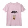 Donna Boba Addict - Funny Bubble Tea Boba Addict Maglietta con Collo a V - Quirky Boba Lover Apparel