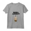 Donna Boba Addict - Funny Bubble Tea Boba Addict Maglietta con Collo a V - Quirky Boba Lover Apparel