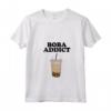 Donna Boba Addict - Funny Bubble Tea Boba Addict Maglietta con Collo a V - Quirky Boba Lover Apparel