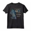 HapTiger Pixar Monsters Inc. Sully Work Out Maglietta - Officially Licensed Pixar Apparel - We Scare Because We Care