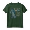 HapTiger Pixar Monsters Inc. Sully Work Out Maglietta - Officially Licensed Pixar Apparel - We Scare Because We Care