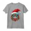 Pixie Bob Cat Christmas Graphic Tee per Uomo Donna - Maglietta Divertente di Natale - Regalo Unico per Tutta la Famiglia