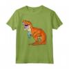 Bubble Tea Dinosaur Boba Latte Tea Boba Dino Bobasaurus Rex Maglietta - Regalo Divertente per Amanti delle Bevande Boba e Dinosauri