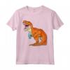 Bubble Tea Dinosaur Boba Latte Tea Boba Dino Bobasaurus Rex Maglietta - Regalo Divertente per Amanti delle Bevande Boba e Dinosauri