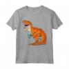 Bubble Tea Dinosaur Boba Latte Tea Boba Dino Bobasaurus Rex Maglietta - Regalo Divertente per Amanti delle Bevande Boba e Dinosauri