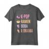 K-Pop Ramen Bubble Tea Boba Giapponese Noodles Ciotola Kpop Maglietta - Regalo Unico per Amanti del K-Pop e del Tè Boba Giapponese - Ideale per Compleanno, Natale o Halloween