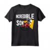HapTiger Pixar Incredibles 2 Dash Incredible Son Portrait Maglietta - Officially Licensed Apparel for Kids