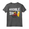 HapTiger Pixar Incredibles 2 Dash Incredible Son Portrait Maglietta - Officially Licensed Apparel for Kids