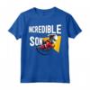 HapTiger Pixar Incredibles 2 Dash Incredible Son Portrait Maglietta - Officially Licensed Apparel for Kids