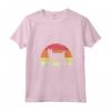 Donna HapTiger Cat Pixi Bob - Stile Retrò Maglietta con Collo a V - Regalo Divertente per Amanti dei Gatti - Adatto per Tutte le Stagioni