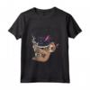 Funny Boba Tea Boba Peace and Sloth Lover Maglietta - Ideale per gli Amanti del Tè alla Boba e dei Bradipi - Regalo Divertente per Appassionati di Cibo Asiatico