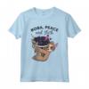 Funny Boba Tea Boba Peace and Sloth Lover Maglietta - Ideale per gli Amanti del Tè alla Boba e dei Bradipi - Regalo Divertente per Appassionati di Cibo Asiatico