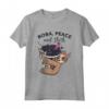 Funny Boba Tea Boba Peace and Sloth Lover Maglietta - Ideale per gli Amanti del Tè alla Boba e dei Bradipi - Regalo Divertente per Appassionati di Cibo Asiatico